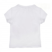 Тениска с щампа на сладолед и надписи, бяла Acar 241061 2