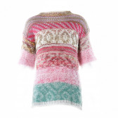 Пуловер за момиче в разноцветно райе Benetton 24110 1