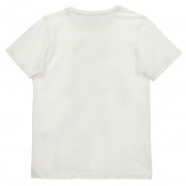 Тениска с графичен принт, бяла Acar 241185 2