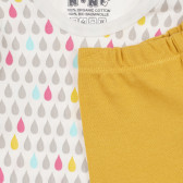 Пижама многоцветна от 2 части , органик памук за момиче NINI 241240 4