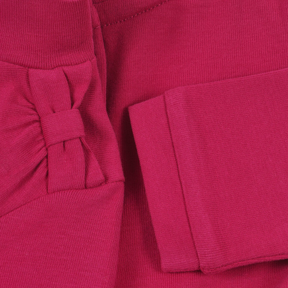Памучна блуза с дълъг ръкав и принт за момиче, розова Chicco 241301 4