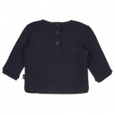 Памучна блуза с дълъг ръкав и щампа за бебе за момиче тъмно синя Chicco 241319 2
