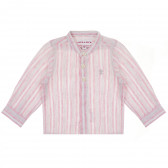 Карирана риза с дълъг ръкав за бебе за момче, розова Neck & Neck 241338 