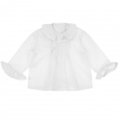 Блуза с дълъг ръкав за бебе за момиче бяла Neck & Neck 241350 