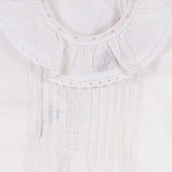 Блуза с дълъг ръкав за бебе за момиче бяла Neck & Neck 241353 4
