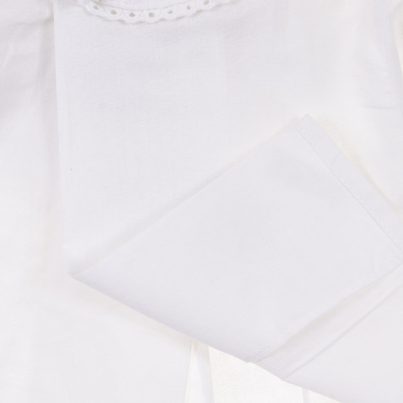 Блуза с дълъг ръкав за бебе за момиче бяла Neck & Neck 241354 5