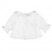 Блуза с дълъг ръкав за бебе за момиче бяла Neck & Neck 241500 
