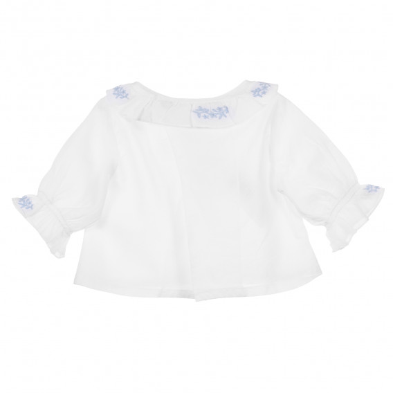 Блуза с дълъг ръкав за бебе за момиче бяла Neck & Neck 241500 