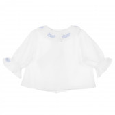 Блуза с дълъг ръкав за бебе за момиче бяла Neck & Neck 241501 2
