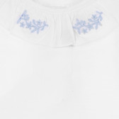 Блуза с дълъг ръкав за бебе за момиче бяла Neck & Neck 241502 3