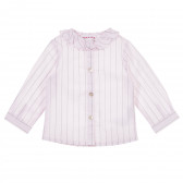 Раирана риза с къдрички за бебе за момиче розова Neck & Neck 241508 