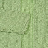 Памучна жилетка за бебе за момиче зелена Neck & Neck 241521 2