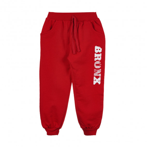 Комплект от две части суитшърт със спортен панталон, червен Acar 241565 5