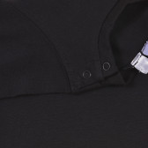 Памучна блуза за бебе с дълъг ръкав черна Vitivic 241613 3
