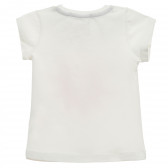 Комплект тениска с маргаритка и къси панталони, бял Acar 241628 4