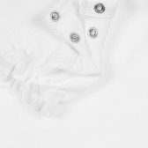 Памучна блуза с апликация на слонче и къс ръкав за момиче NINI 241735 4