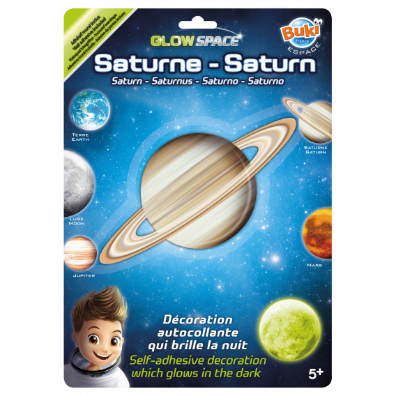 Космос - Фосфоресцираща планета - Сатурн Buki France 241887 