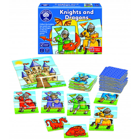 Настолна игра - Рицари и дракони Orchard Toys 242228 2