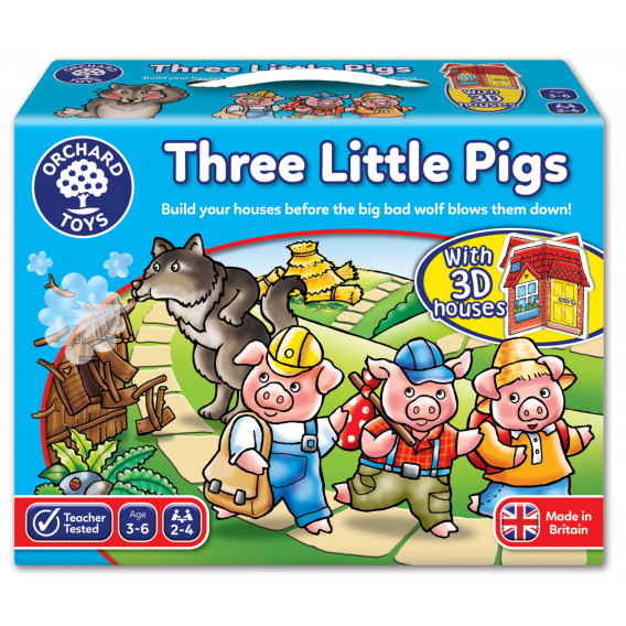 Настолна игра - Три малки прасенца Orchard Toys 242255 