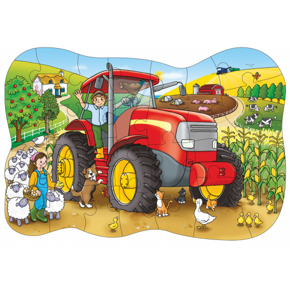 Големият трактор - пъзел Orchard Toys 242264 2
