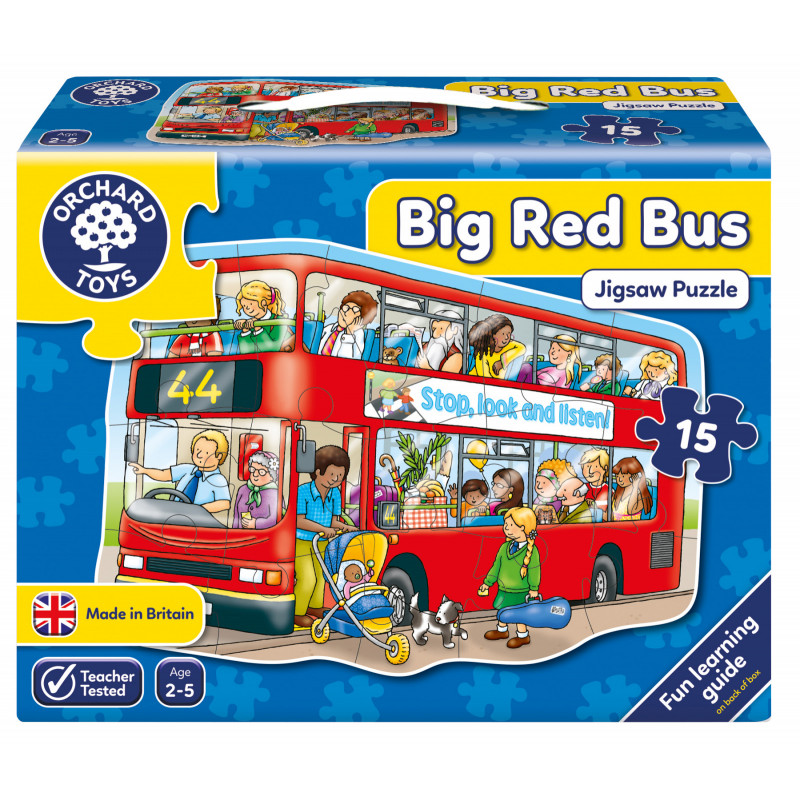 Големият червен автобус - пъзел  242271