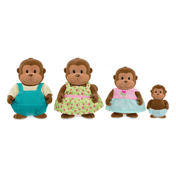 Комплект фигурки семейство маймунки Li'l Woodzeez Battat 242315 