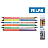 Двуцветни моливи, Triangular Bicolor Fluo-metal, 2.9 mm Milan 242337 