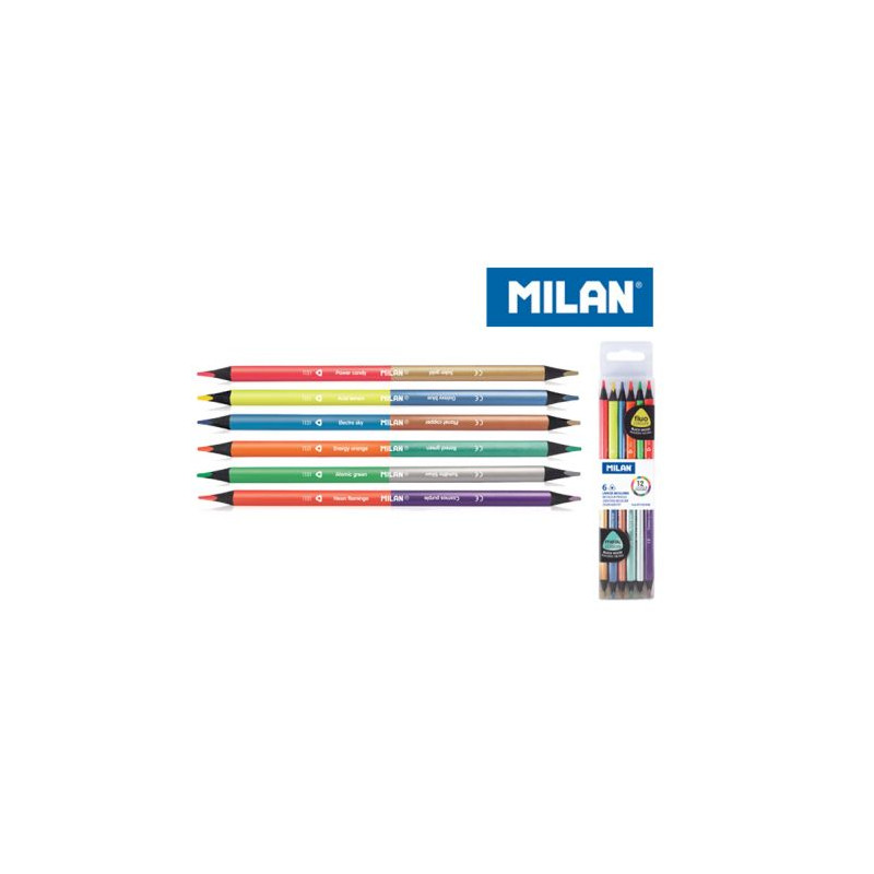 Двуцветни моливи, Triangular Bicolor Fluo-metal, 2.9 mm  242337