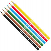 Цветни моливи, Triangular, 2.9 mm, 6 цвята Milan 242338 
