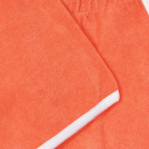Памучен къси панталони с бели кантове, червени Benetton 242347 3