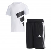 Комплект от две части тениска и къси панталони Tee Set в бяло и черно Adidas 242581 