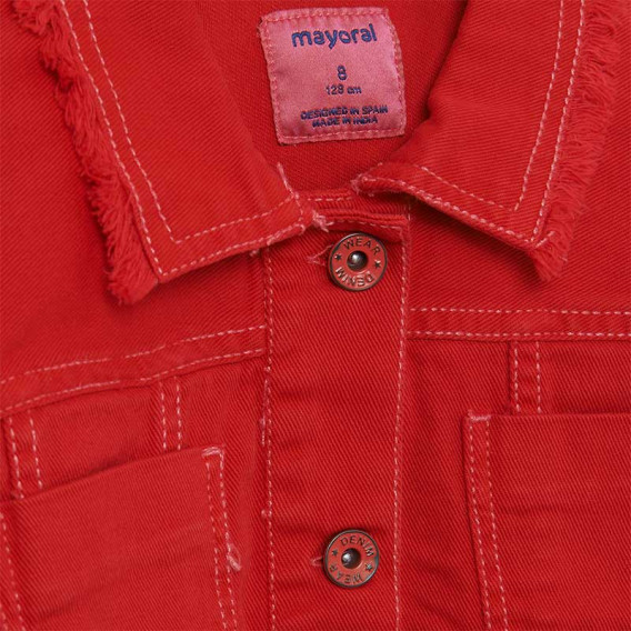Късо дънково яке, червено Mayoral 242671 3