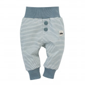 Памучни панталони за бебе в бяло и синьо райе Pinokio 242742 