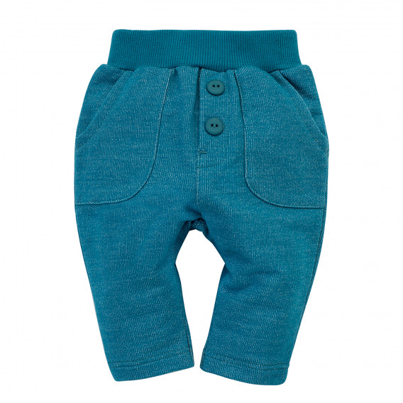Памучни панталони за бебе, сини Pinokio 242743 