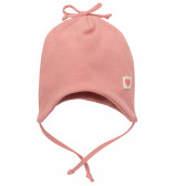 Памучна шапка с панделка за бебе, розовa Pinokio 242805 