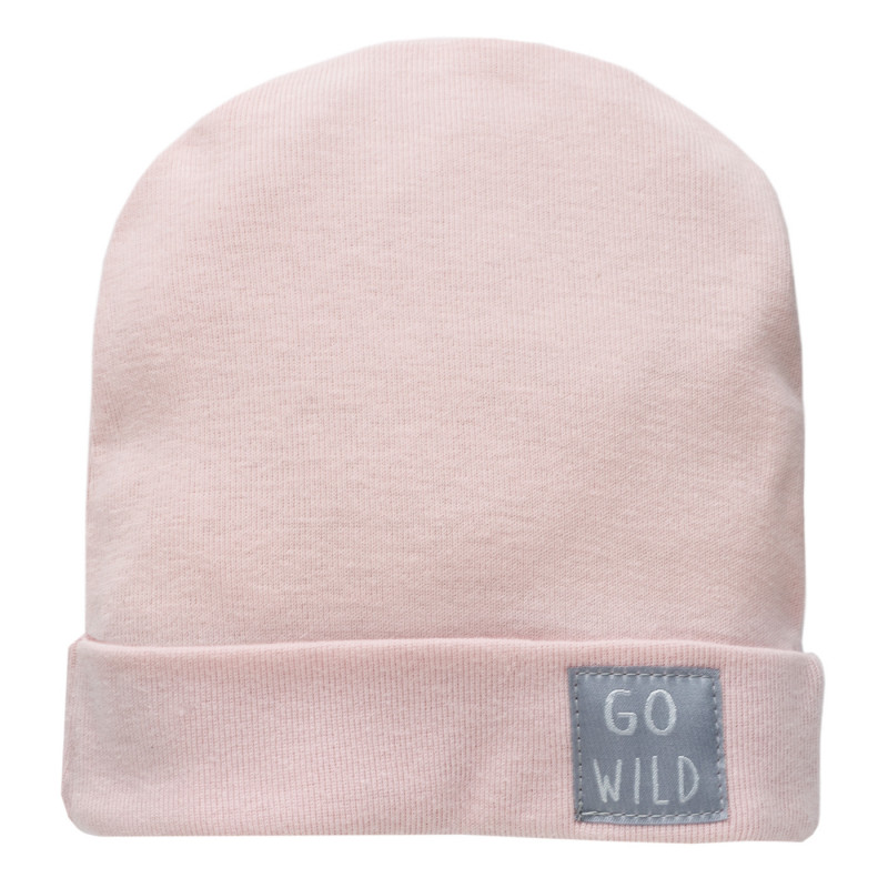 Памучна шапка Go wild за бебе, розова  242927