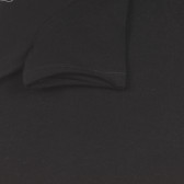 Памучна тениска със щампа на змия, черна Sisley 243105 4