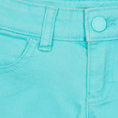 Дънков къс панталон за бебе, светло сини Benetton 243404 2