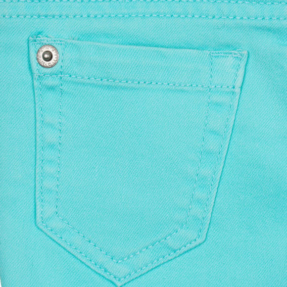 Дънков къс панталон за бебе, светло сини Benetton 243405 3