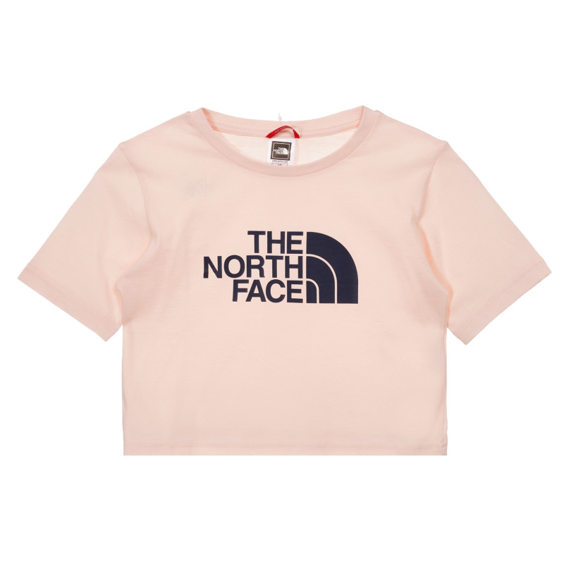 Памучна тениска с логото на бранда, розова  243593