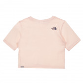 Памучна тениска с логото на бранда, розова The North Face 243595 4