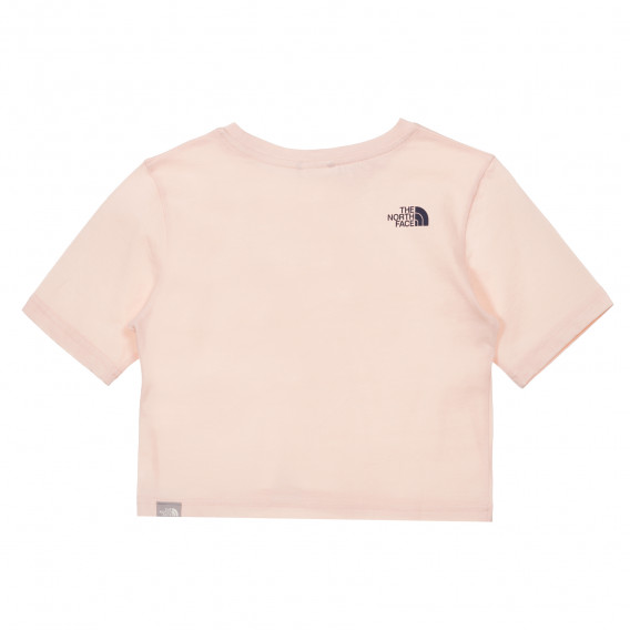 Памучна тениска с логото на бранда, розова The North Face 243595 4