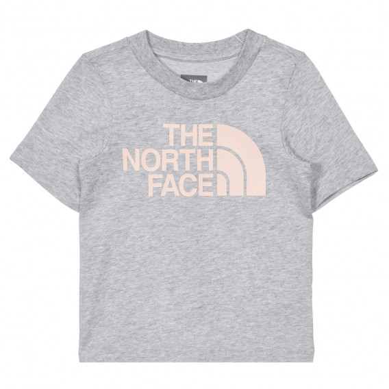 Памучна тениска с логото на бранда, сива The North Face 243632 