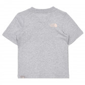 Памучна тениска с логото на бранда, сива The North Face 243633 4