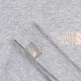 Памучна тениска с логото на бранда, сива The North Face 243634 2