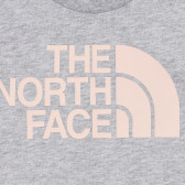 Памучна тениска с логото на бранда, сива The North Face 243635 3