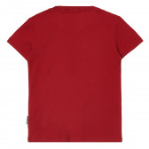 Памучна тениска с малка апликация, червена Napapijri 243683 4