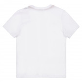 Памучна тениска с надпис на бранда, бяла Napapijri 243690 3