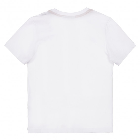 Памучна тениска с надпис на бранда, бяла Napapijri 243690 3