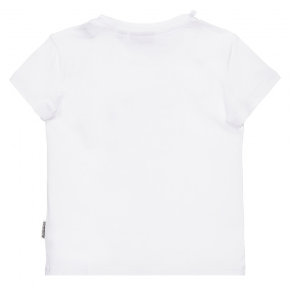 Памучна тениска с логото на бранда, бяла Napapijri 243697 3